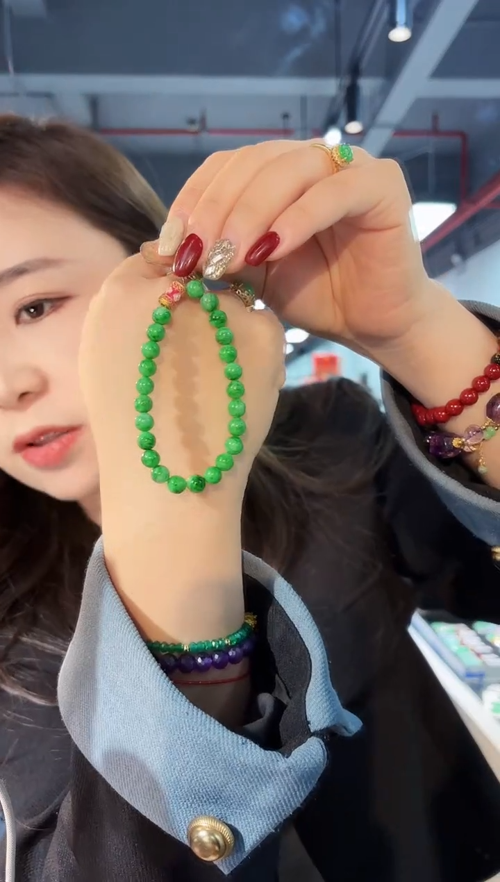 【闪购商品】翡翠手串未镶嵌 缅料A货/支持复检/一件