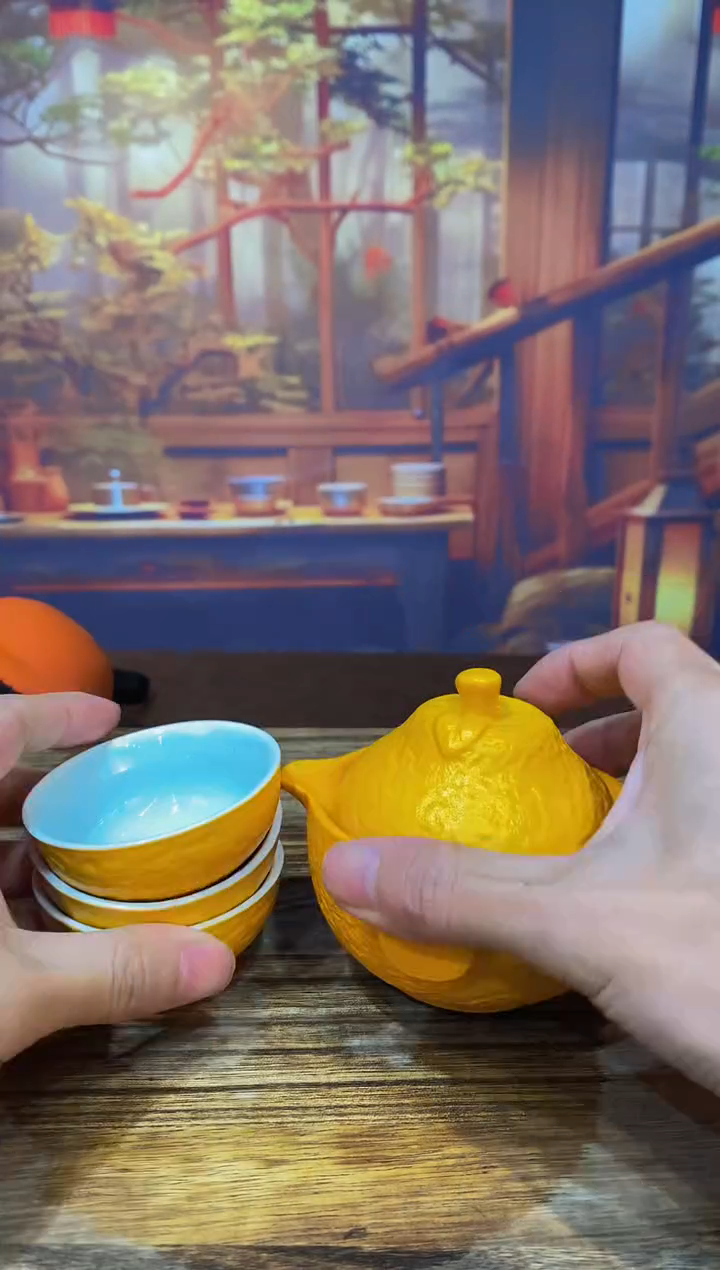 【闪购商品】@@@@@@@@@@@@橘子手抓壶