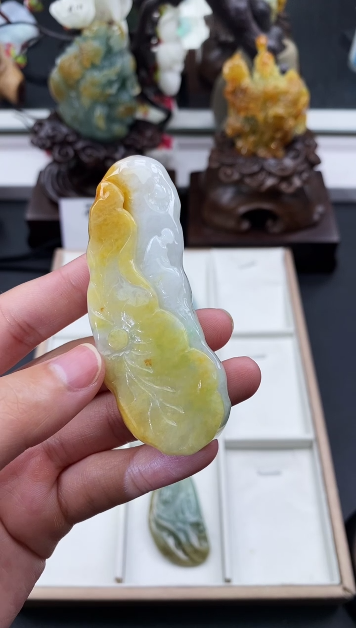 颈饰未镶嵌翡翠天然缅甸A货翡翠
