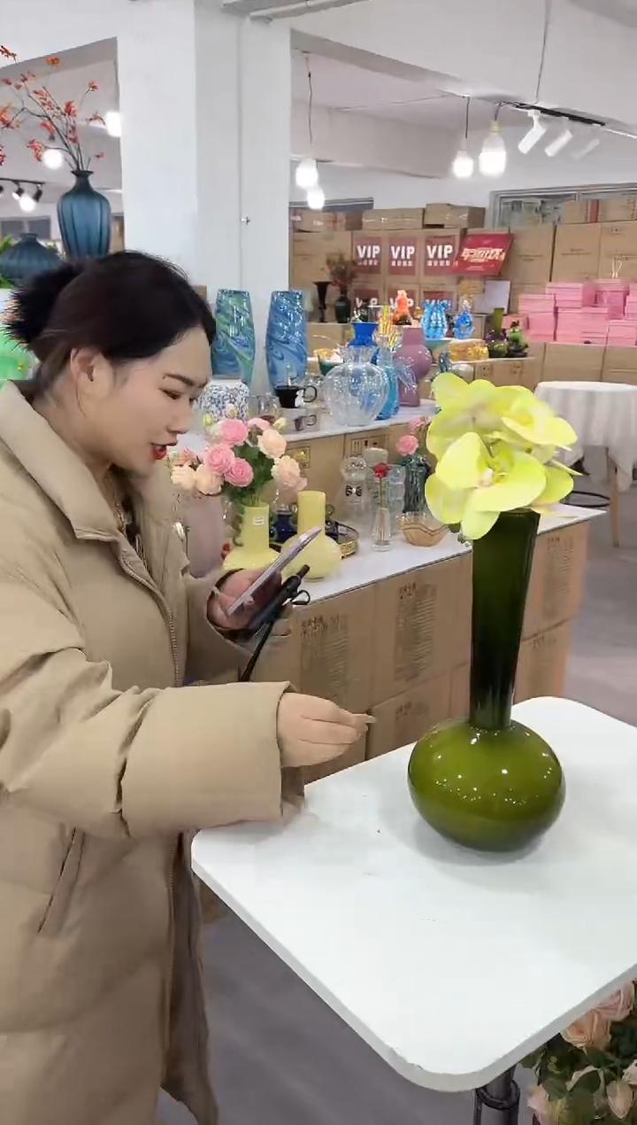 【闪购商品】无铅玻璃玖月花器S-品17