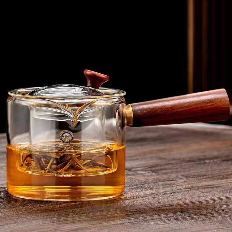 木侧把高硼硅玻璃煮茶壶电陶炉耐高温家用茶水分离煮茶器01BL03