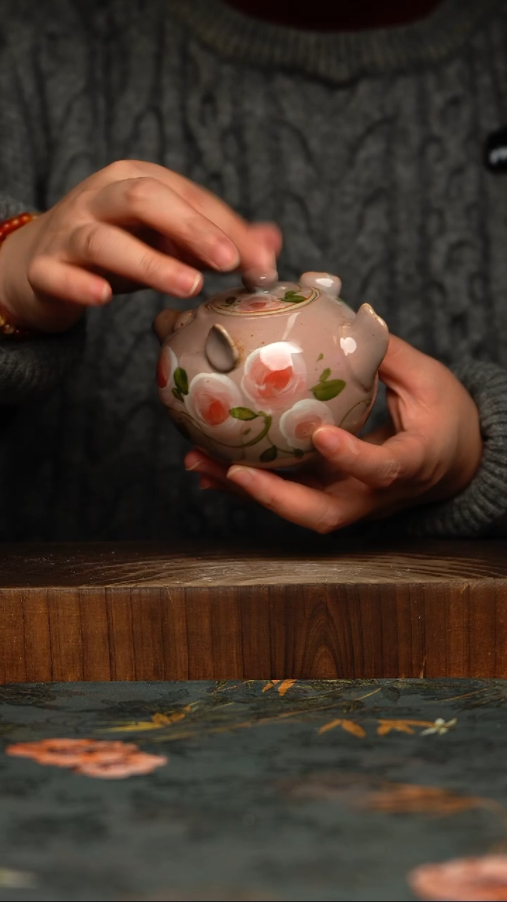 瓷片釉下彩手工手绘同款陶器