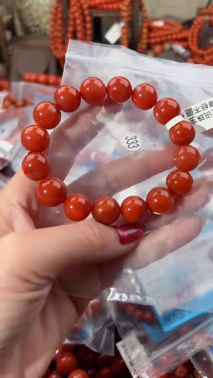 【闪购商品】南红玛瑙手串未镶嵌13+