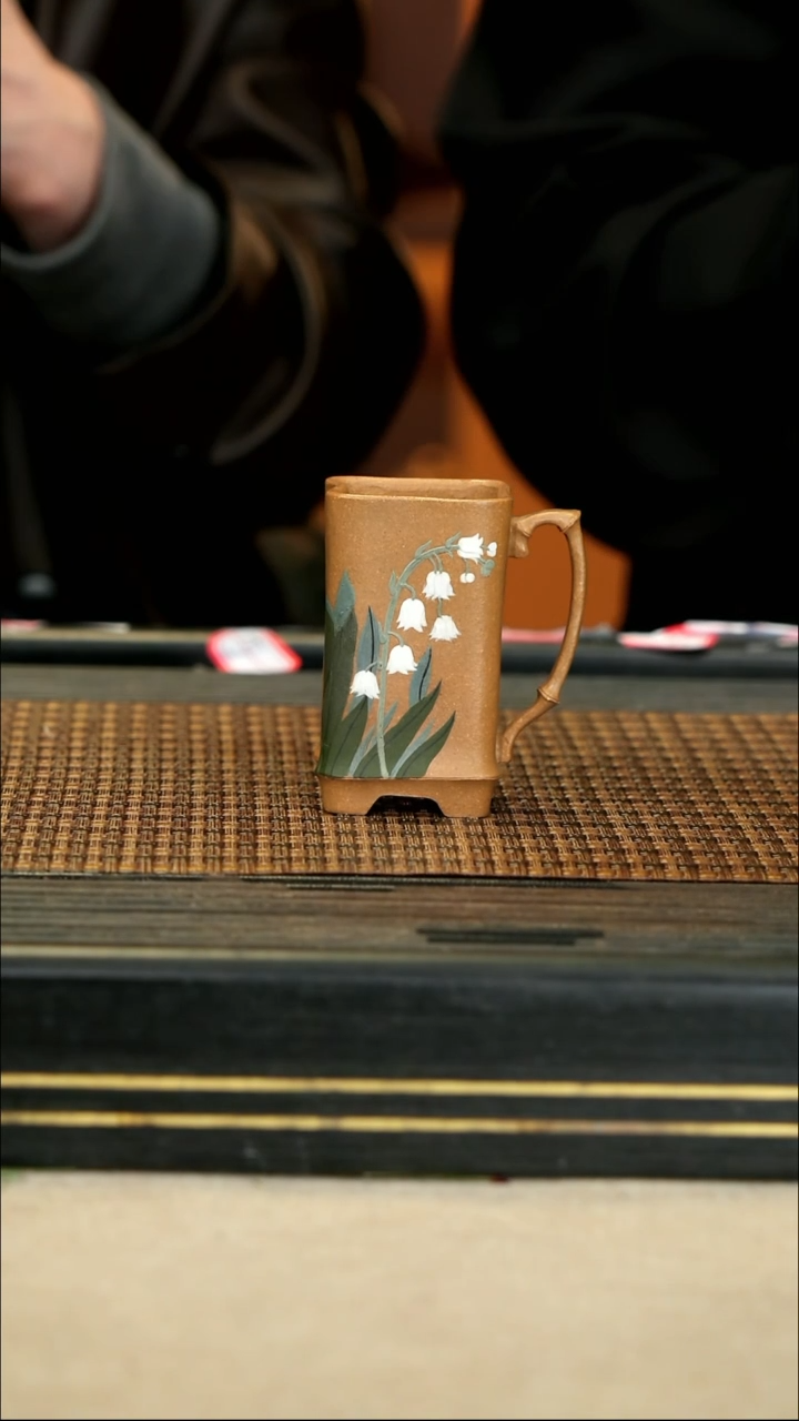 【闪购商品】紫砂茶壶LZY117铃兰竹节杯 黄金段