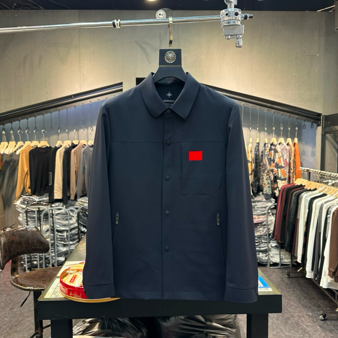 25款行政夹克外套男士黑蓝色外套