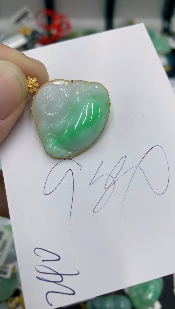 【闪购商品】翡翠颈饰18K金镶嵌号链接1111