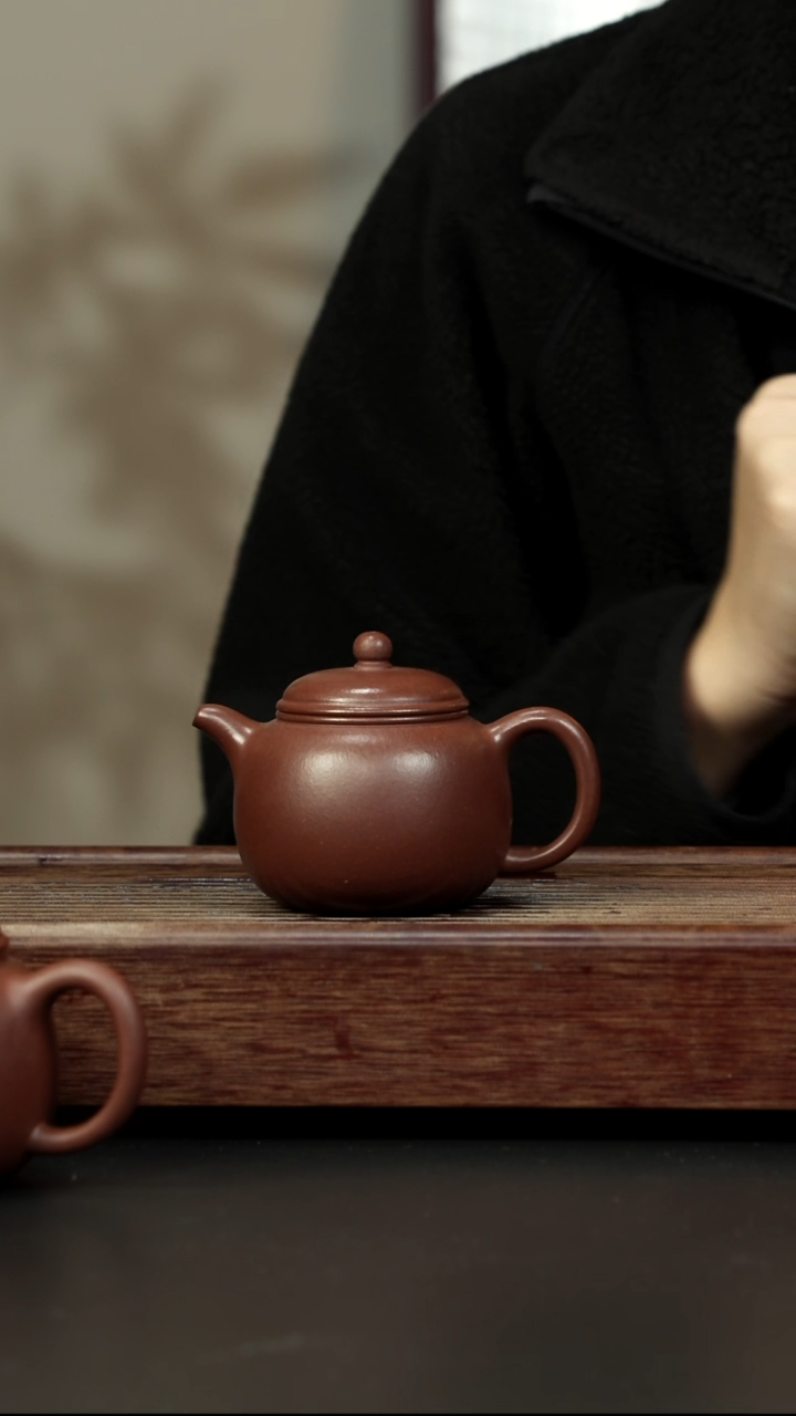紫砂茶壶老紫泥 小匏樽 170cc左右