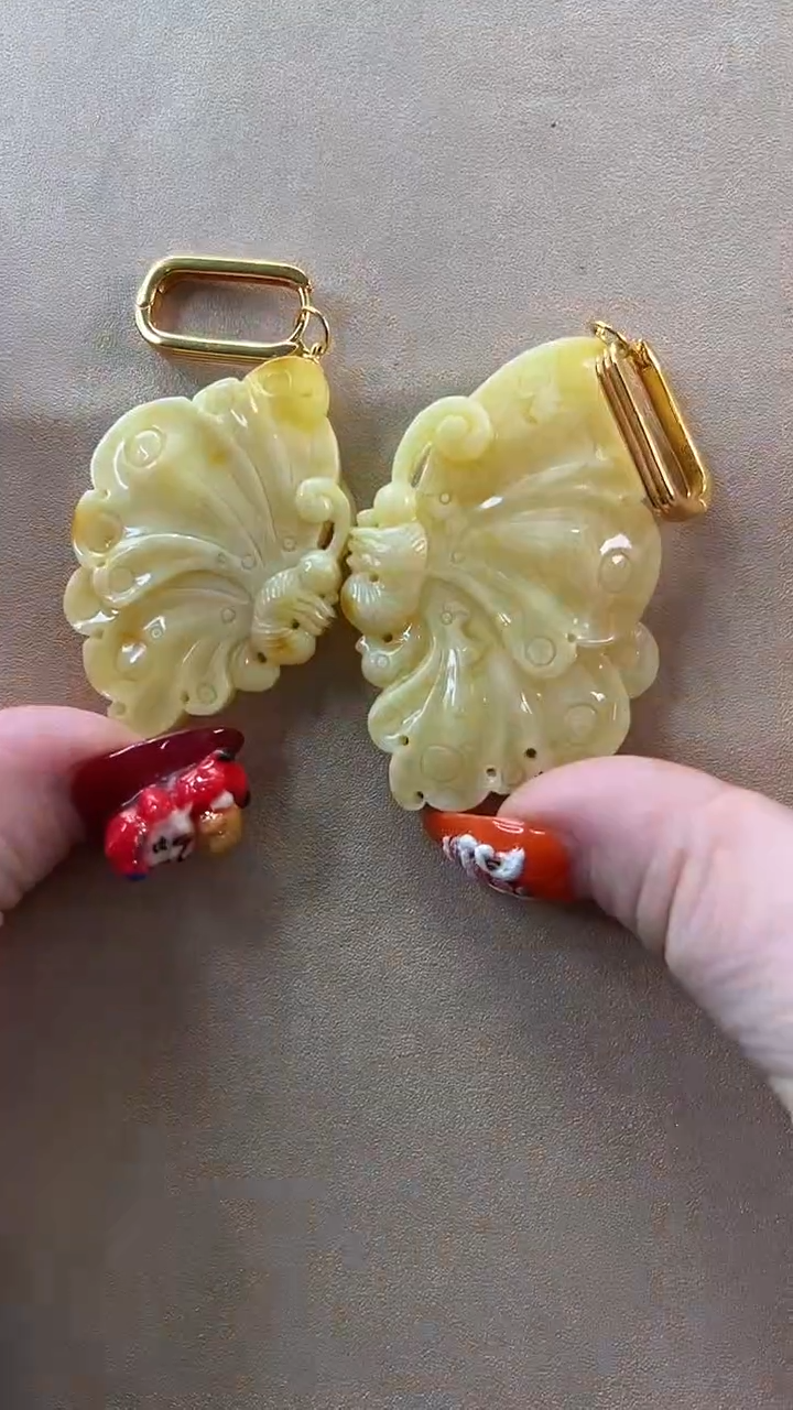 【闪购商品】琥珀耳饰银S925镶嵌耳环