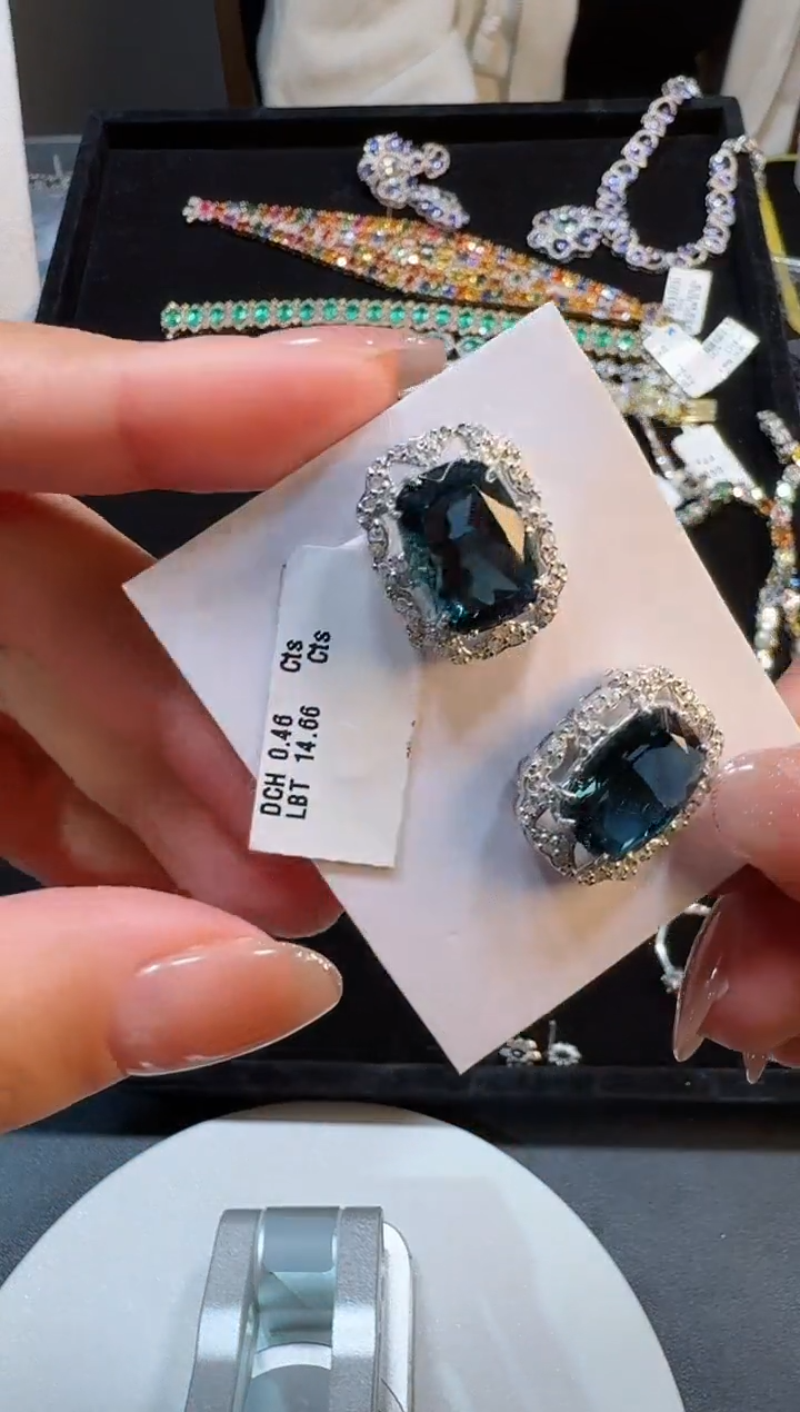 【闪购商品】定制托帕石耳饰未镶嵌耳饰