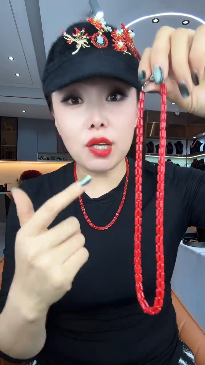 中国桶珠项链 可调节