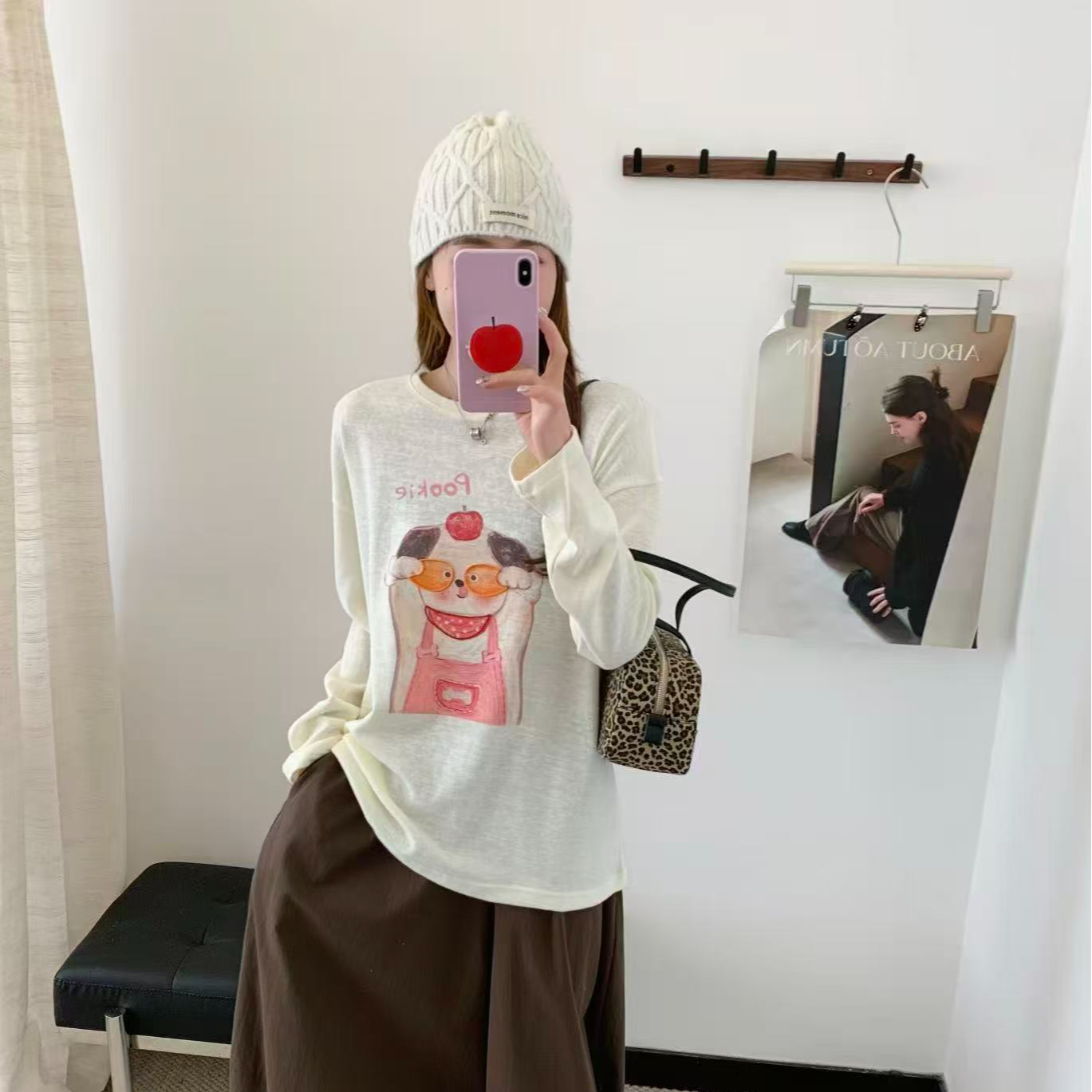 3109字母卡通女士秋款打底衫