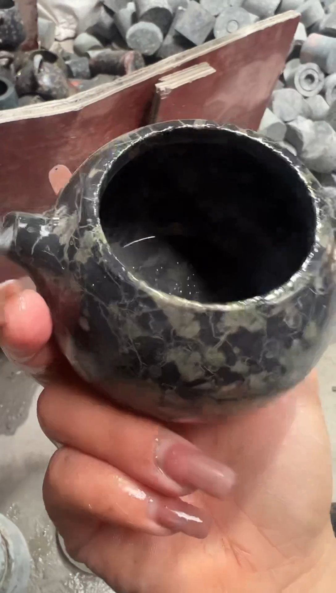 【闪购商品】遇壶堂安山玉微瑕款玉壶