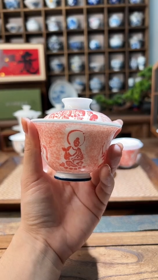 【闪购商品】拓片小盖碗