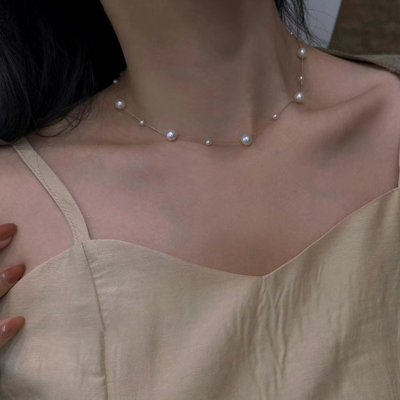 钛钢项链 甜美风女项链简约时尚小众时尚轻奢项链XL0337