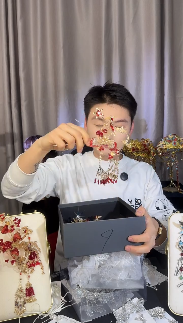 合金布艺新娘头饰9号