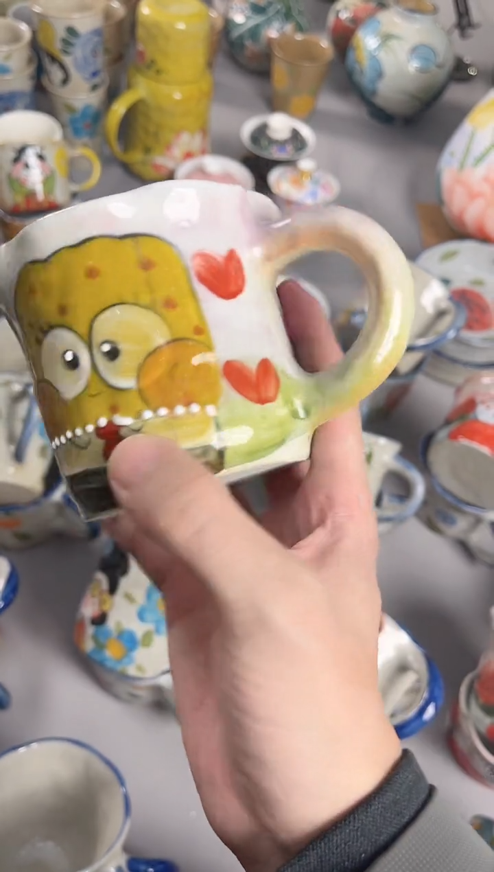 【闪购商品】瓷片景德镇手绘高温釉下彩