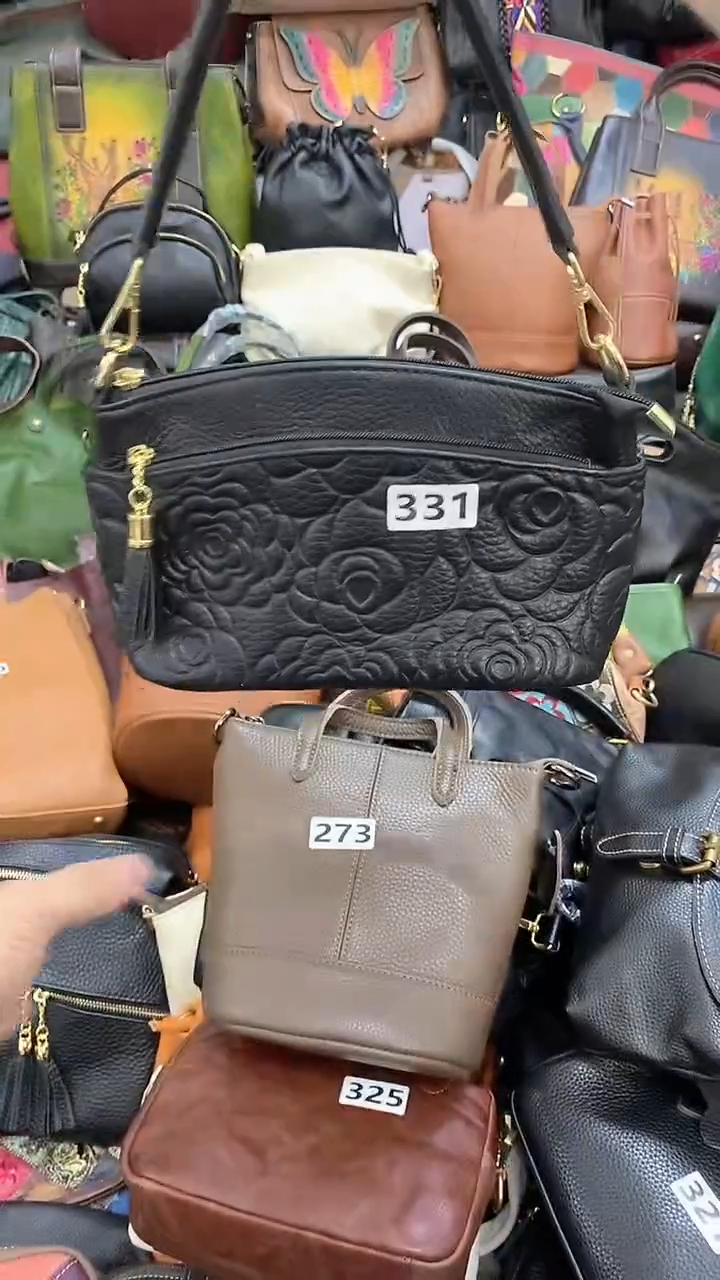 头层牛皮手提斜挎331.