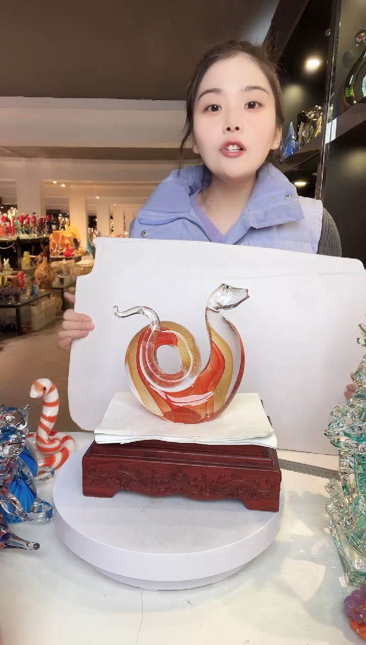 【闪购商品】茶盏琉璃摆件家居摆件