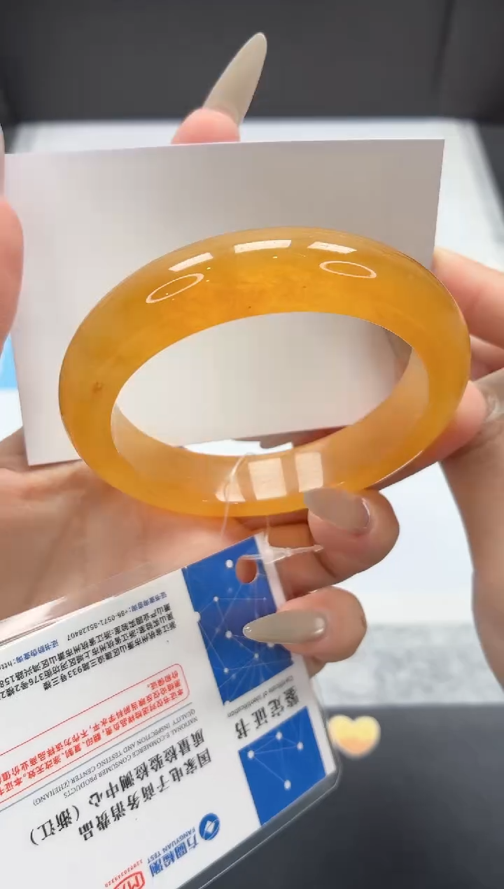 石英质玉手镯未镶嵌206/黄龙57.2