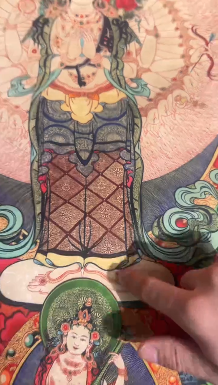 卷轴画 卷轴画奥奥的唐卡