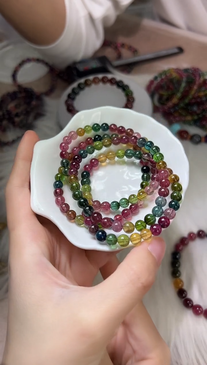 【闪购商品】碧玺手串未镶嵌0113s021多样性发一