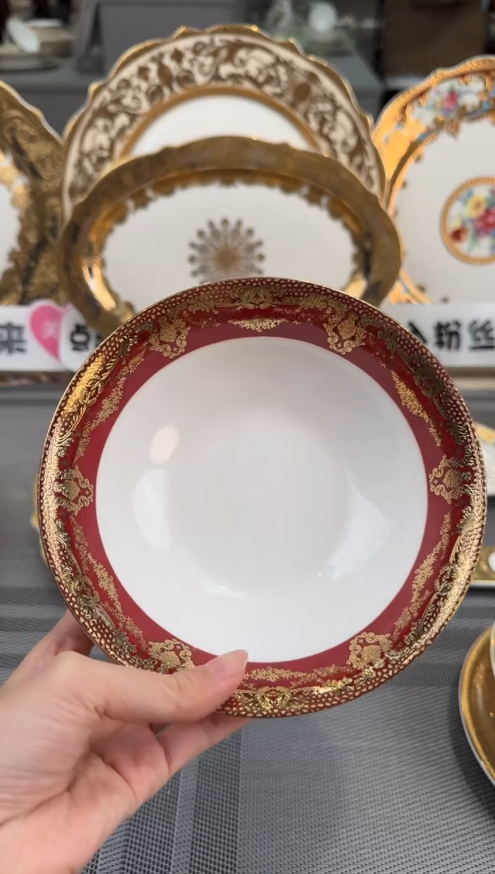 【闪购商品】瓷片6英寸水果碗 福利款微瑕  5个