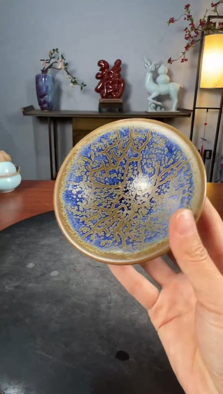 【闪购商品】摆件大宋官窑钧瓷茶器斗笠盏