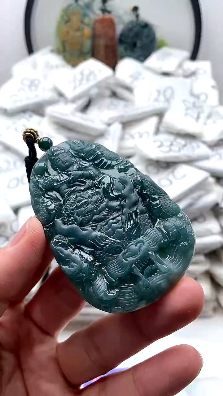 【闪购商品】翡翠颈饰未镶嵌文殊