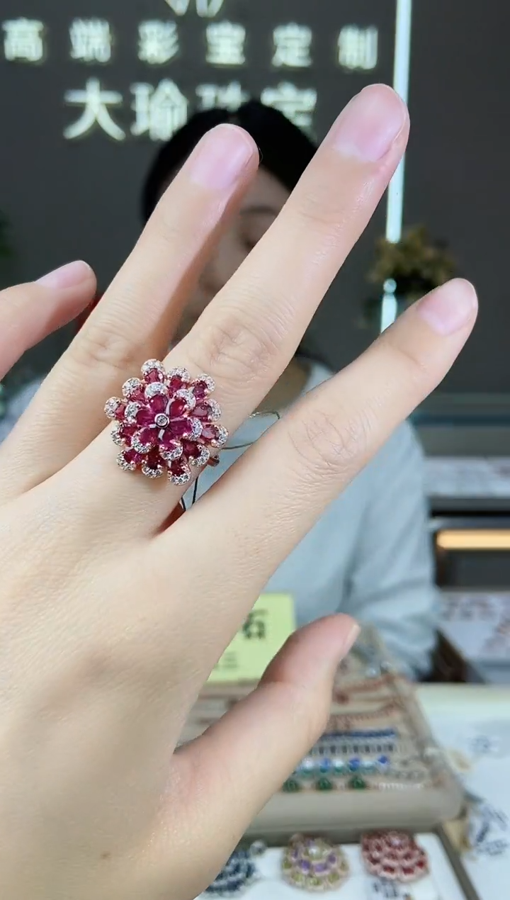 【闪购商品】石榴石手饰银S925镶嵌手饰