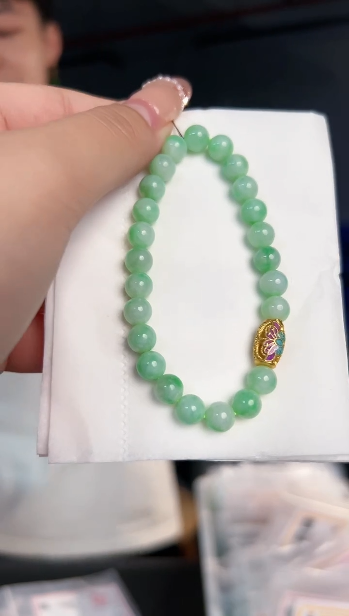 【闪购商品】翡翠手串未镶嵌缅料A货翡翠/支持复检/一件
