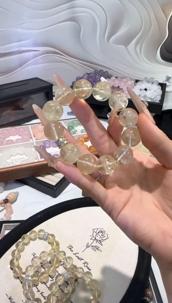 未镶嵌手串水晶巴西黄