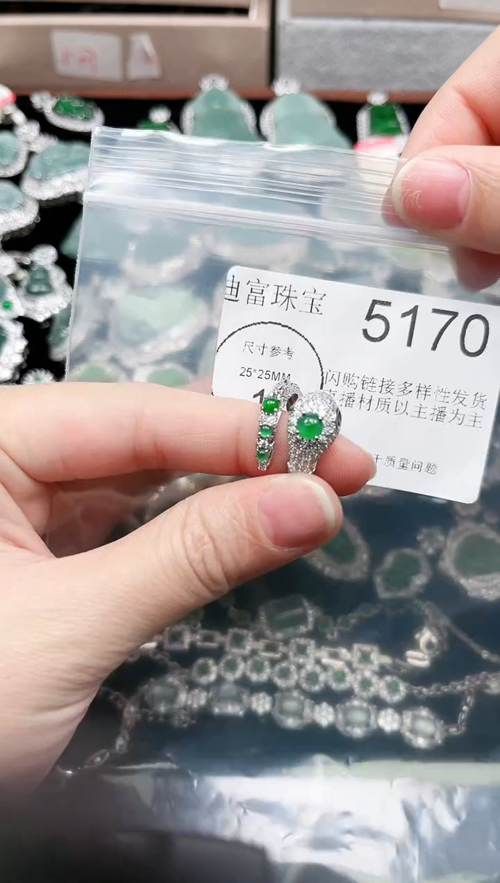 【闪购商品】翡翠颈饰未镶嵌5170赠皮绳