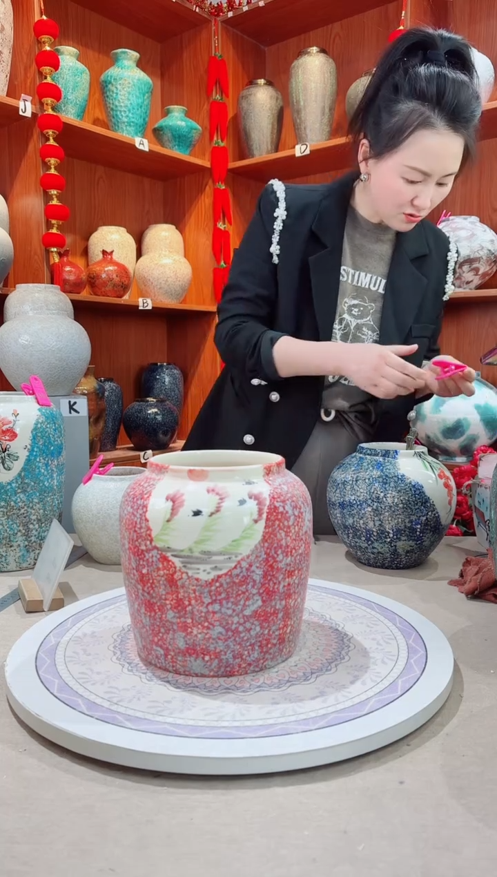 瓶陶瓷花瓶 无花  微瑕a762 