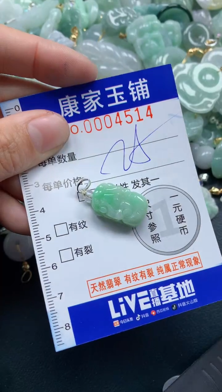 颈饰未镶嵌翡翠4514