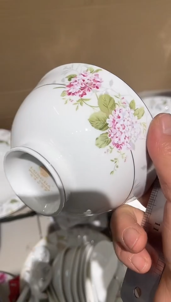 骨瓷隆达骨瓷4.7米饭碗2只装