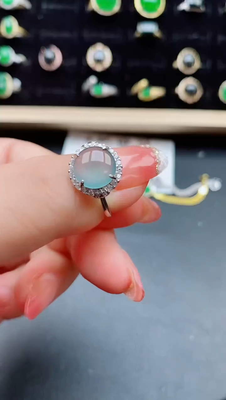 【闪购商品】翡翠戒指银S925镶嵌1212121
