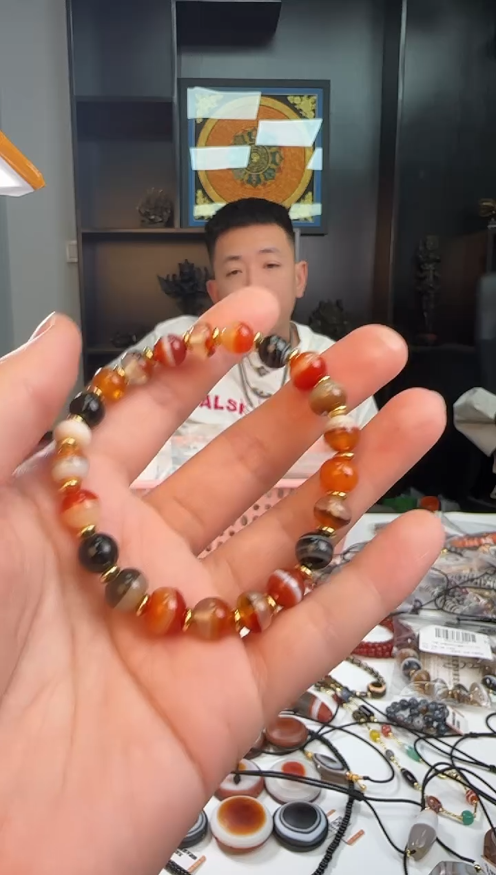 未镶嵌手链玛瑙/玉髓1123-16多样性发货