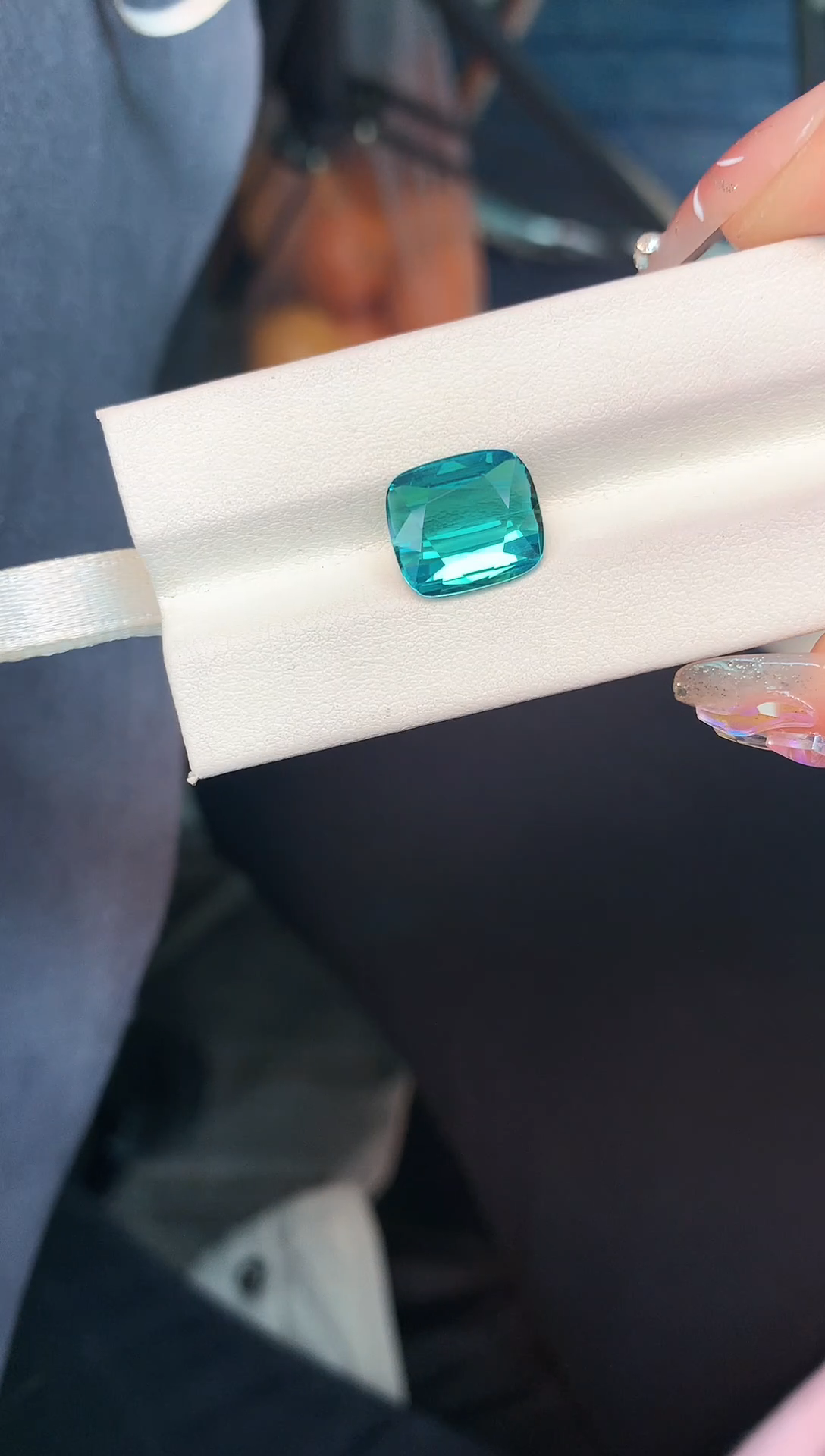 【闪购商品】碧玺耳饰未镶嵌5.1克拉拉贡碧玺