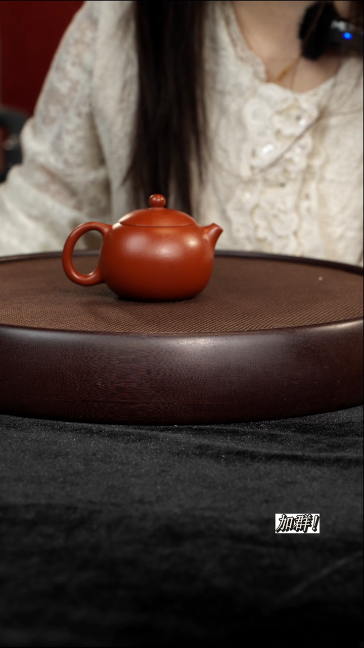 茶壶紫砂LTF110228孟臣西施朱泥110cc