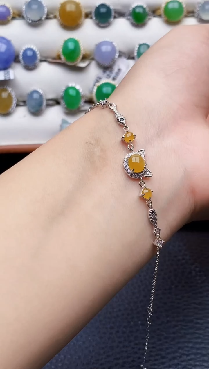 银S925镶嵌戒指翡翠0546