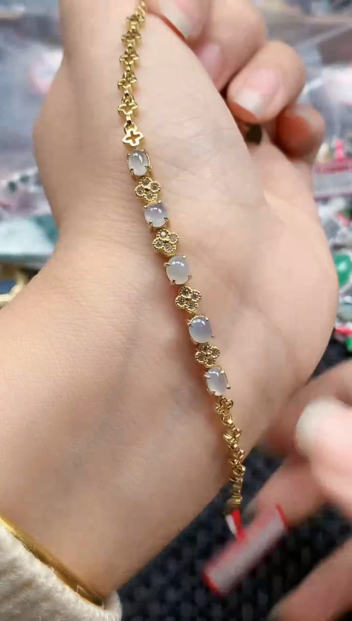 银S925镶嵌戒指翡翠天然A货缅甸翡翠