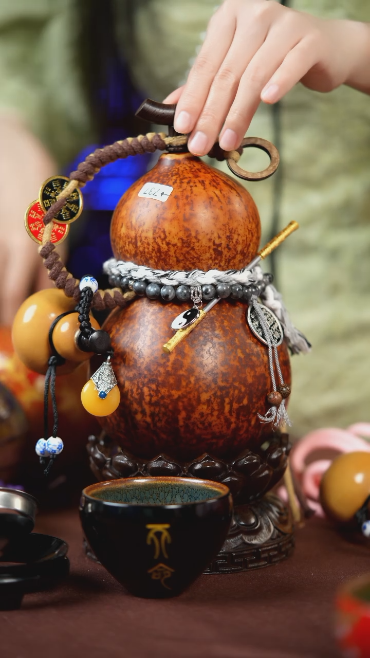 【闪购商品】737号800ml左右的非遗漆器酒葫芦