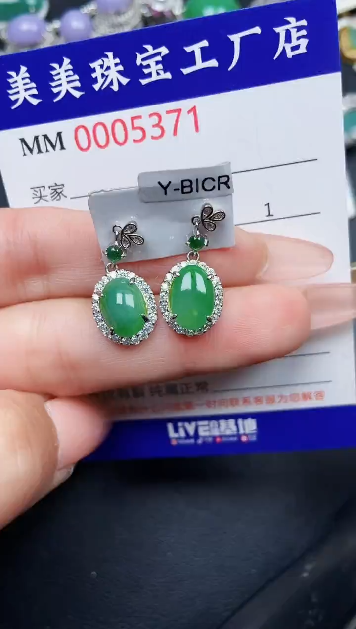 【闪购商品】翡翠颈饰银S925镶嵌5371