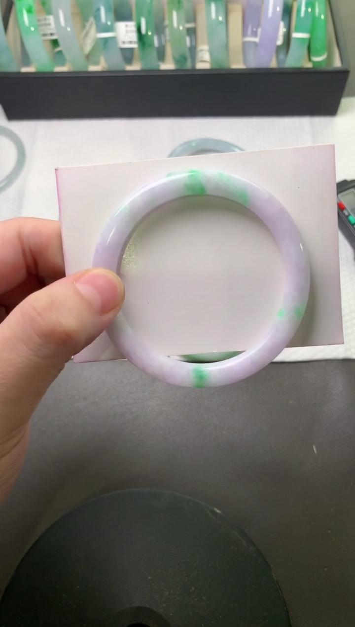 未镶嵌手镯（圆镯）翡翠55*7.3*7.7