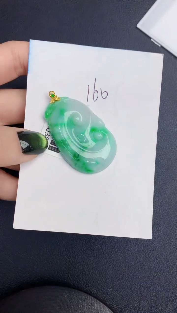 【闪购商品】翡翠颈饰18K金镶嵌0000000000