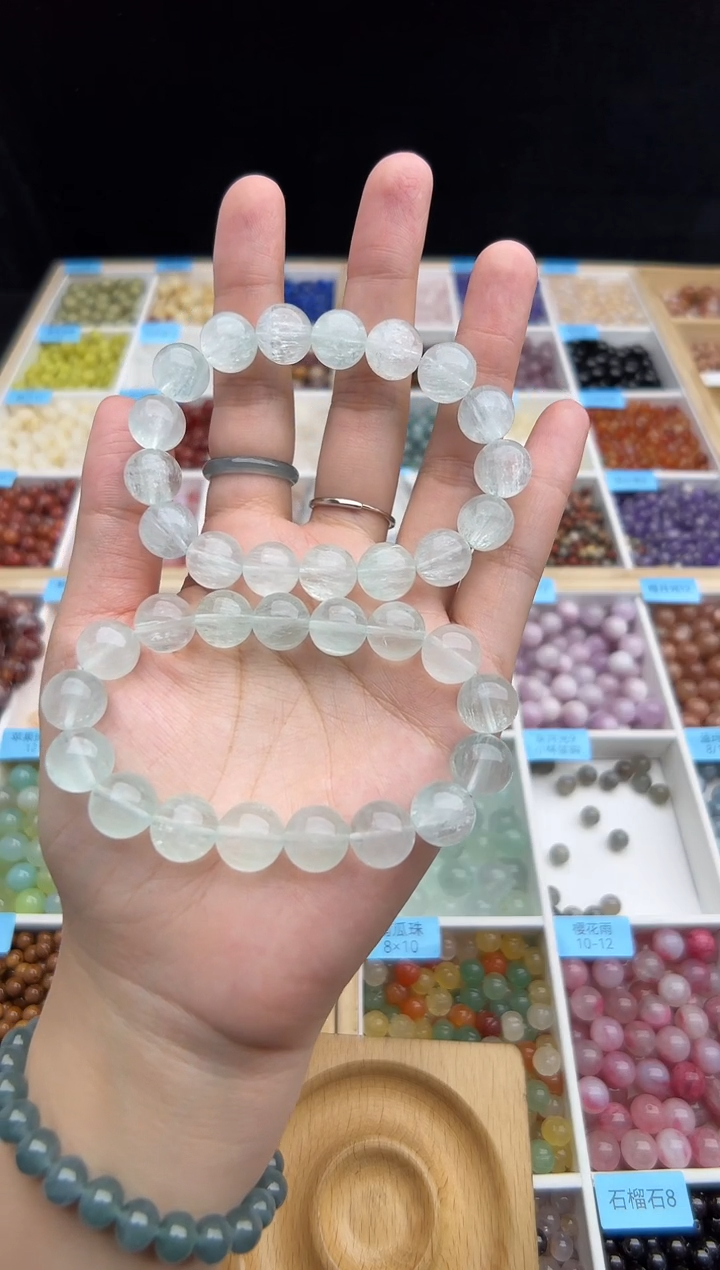 未镶嵌手串萤石129（需拍两个）拉丝萤石手串多样性发一