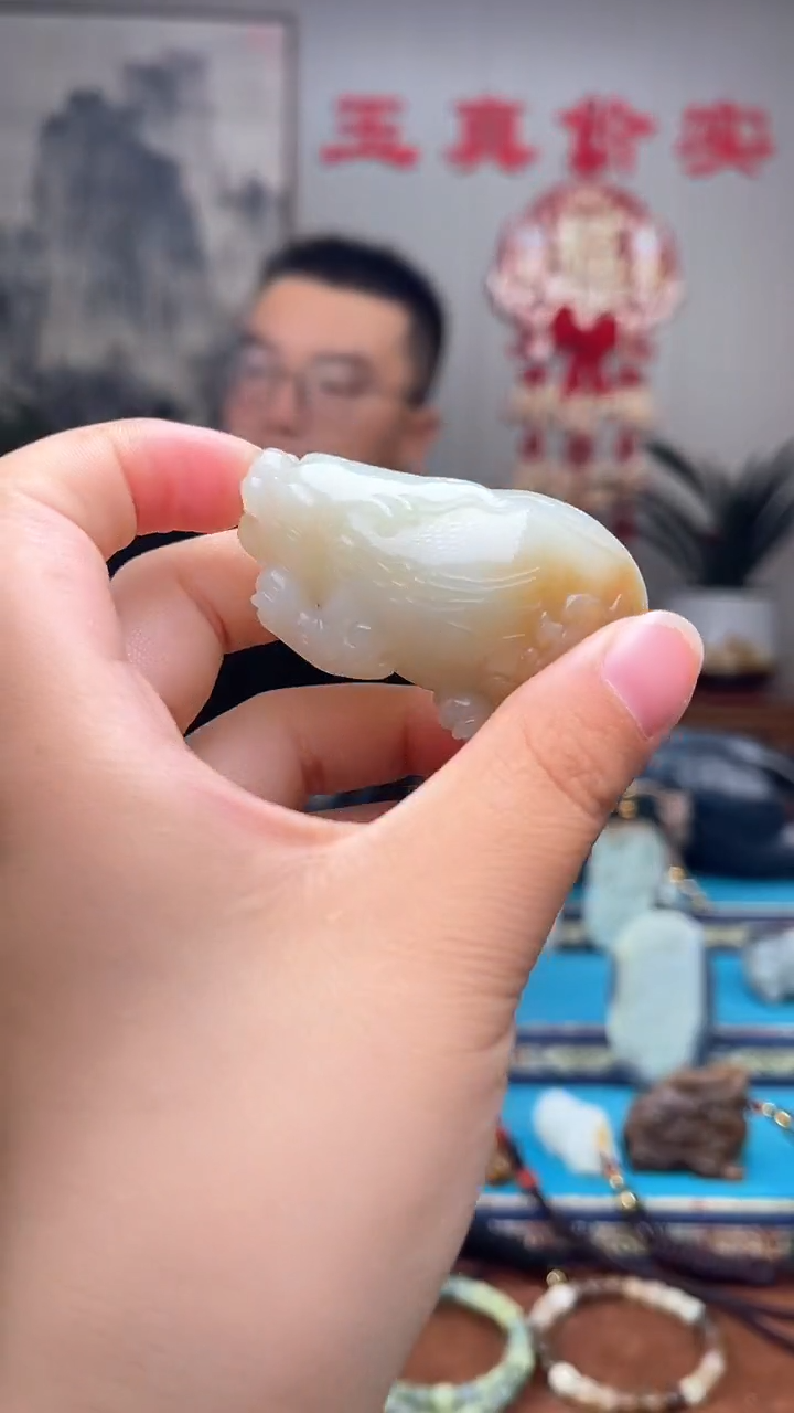 和田玉未镶嵌挂件1