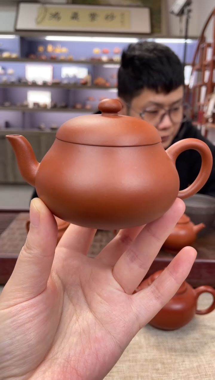 【闪购商品】紫砂茶壶朱泥 矮梨