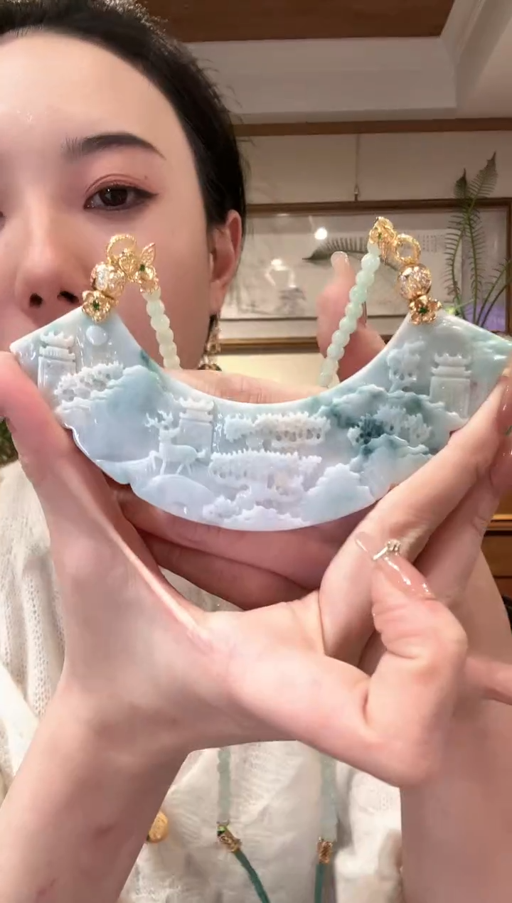 【闪购商品】翡翠颈饰未镶嵌国风