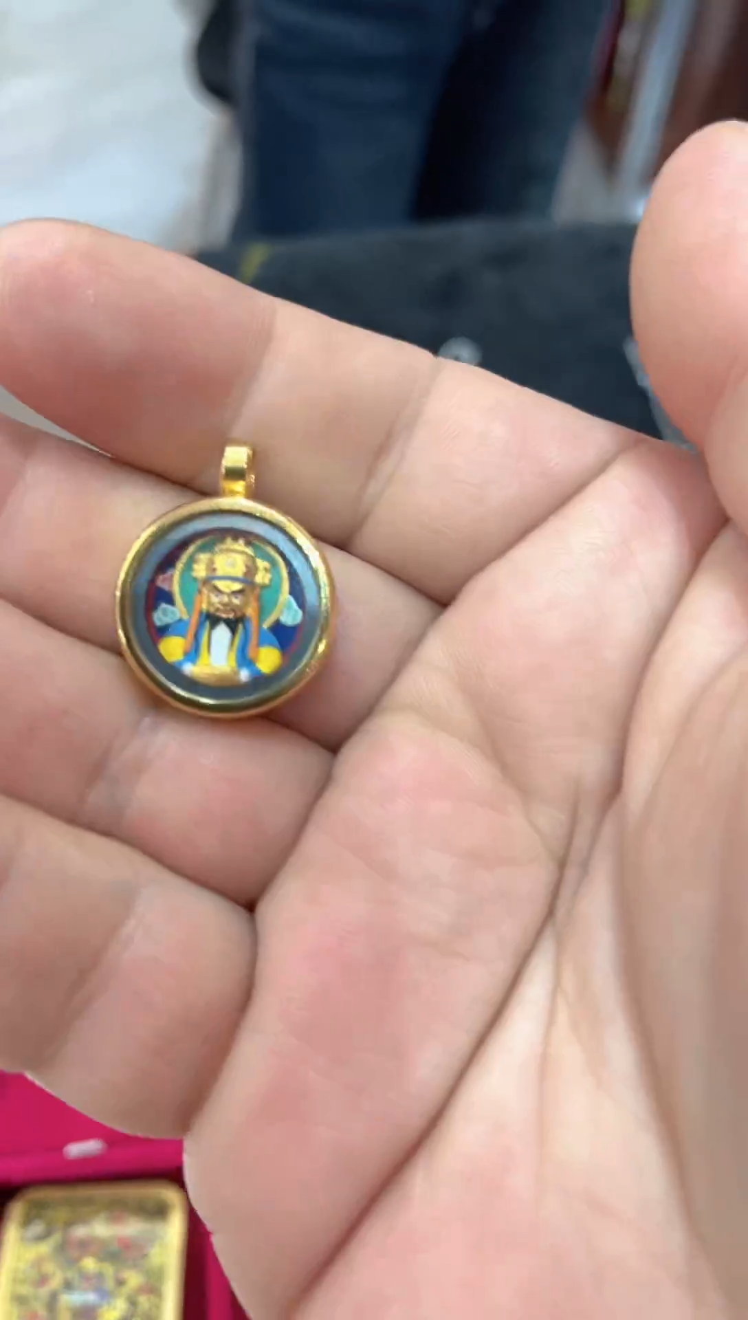 铜合金布艺铜合金布艺五老师擦擦吊坠